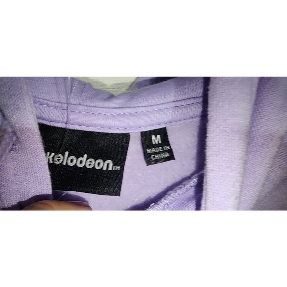 sponge bob purple hoodie men size medium-graphic is back of hoodie - Picture 4 of 6